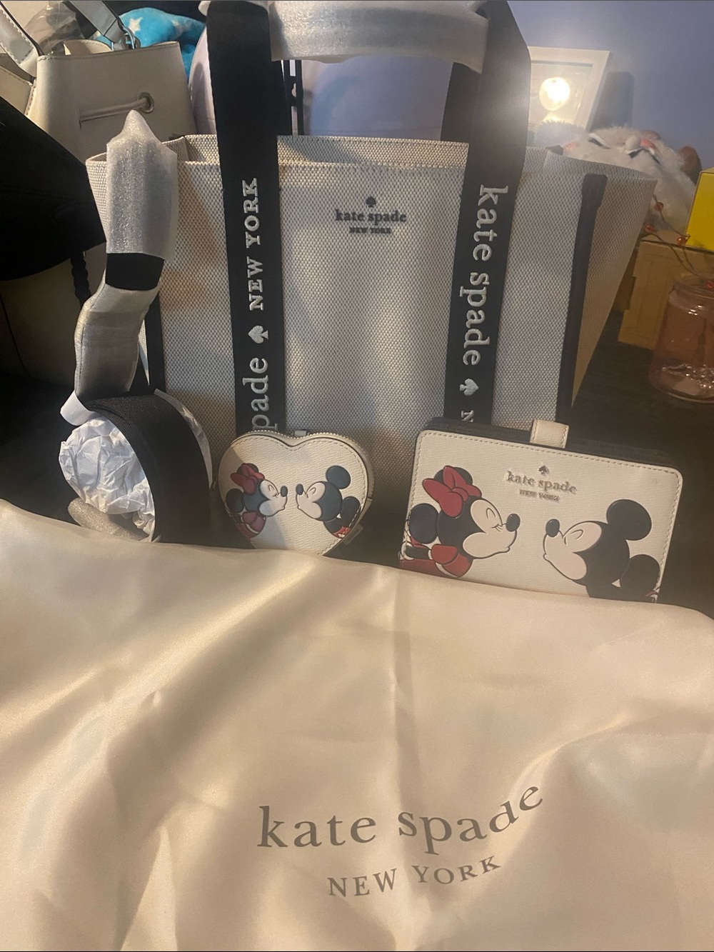 Kate Spade set of 4 -Tote bag , coin purse, wallet & Dustbag nwt
